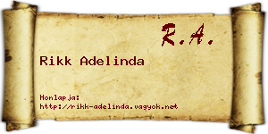 Rikk Adelinda névjegykártya